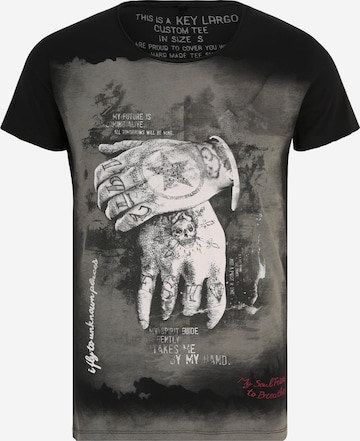 Key Largo T-Shirt 'MT ALIVE' in Schwarz: predná strana