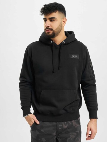 Sweat-shirt ALPHA INDUSTRIES en noir : devant