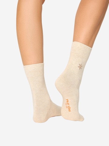 Chaussettes ' Winter Socken ' Nur Die en beige