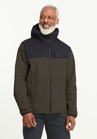 JACK WOLFSKIN Outdoor jacket in Green: front