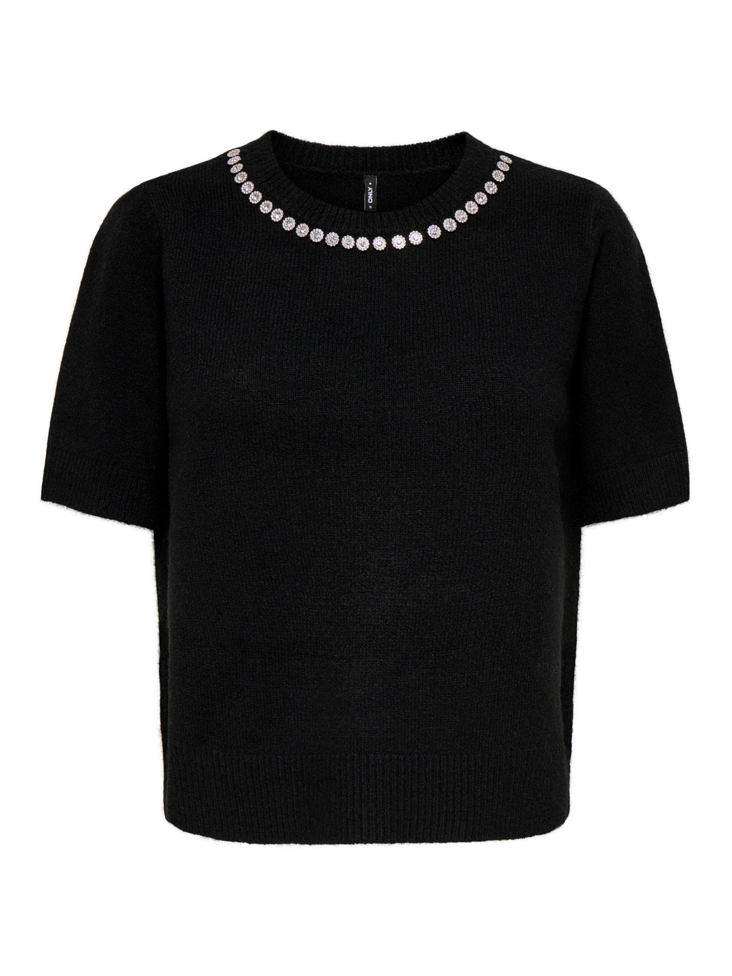 ONLY Pullover 'ONLABBY' in Schwarz: Vorderseite