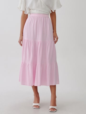 Tussah Skirt 'DALTON' in Pink: front