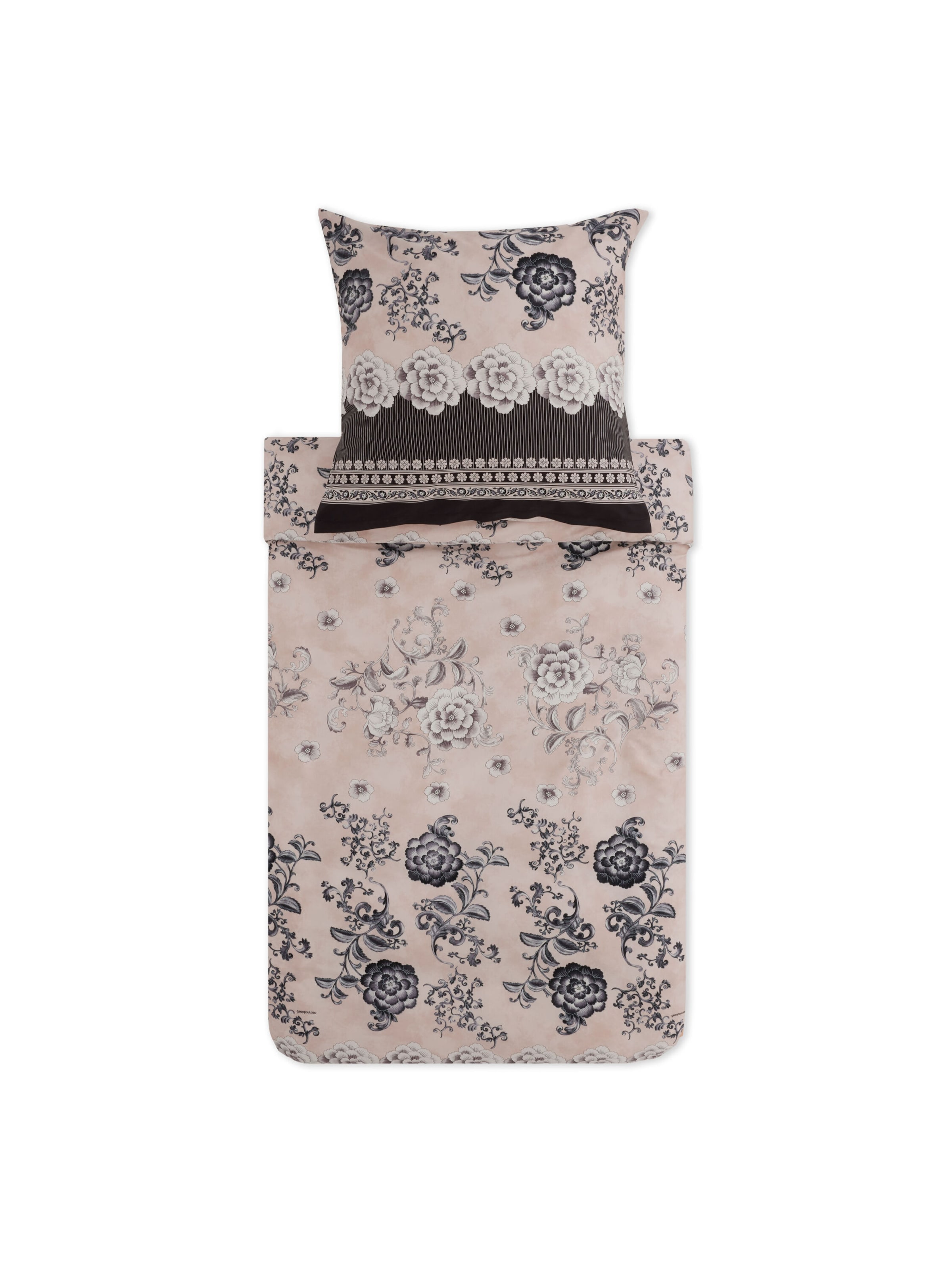 BASSETTI Bettwaesche PARAGGI in Schwarz: Vorderseite