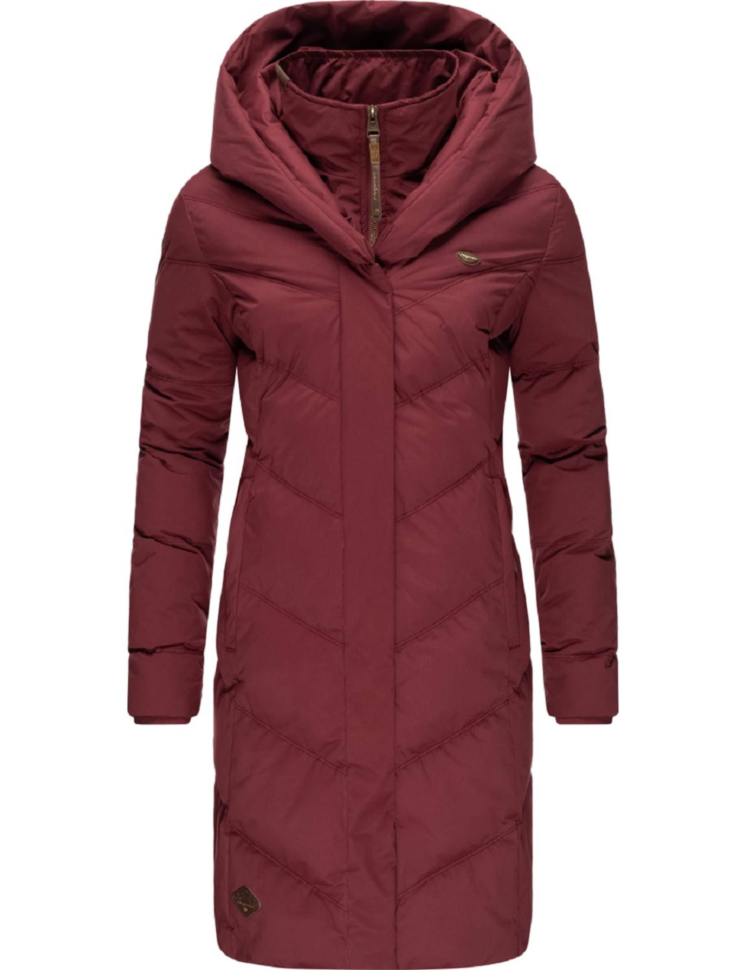 Ragwear Wintermantel 'Natalka II Intl.' in Rot: Vorderseite