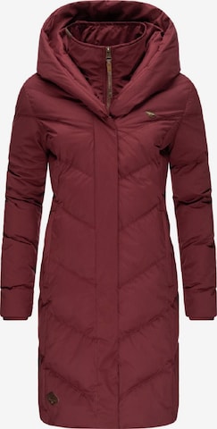Ragwear Winter Coat 'Natalka II Intl.' in Red: front
