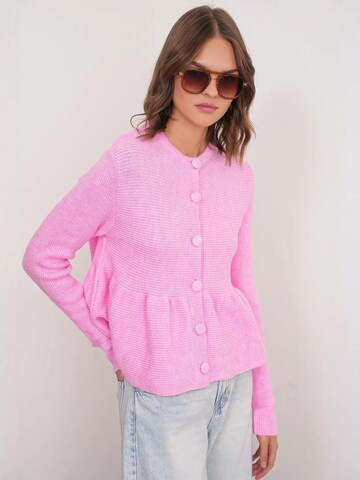 MixRay Gebreid vest in Roze: voorkant