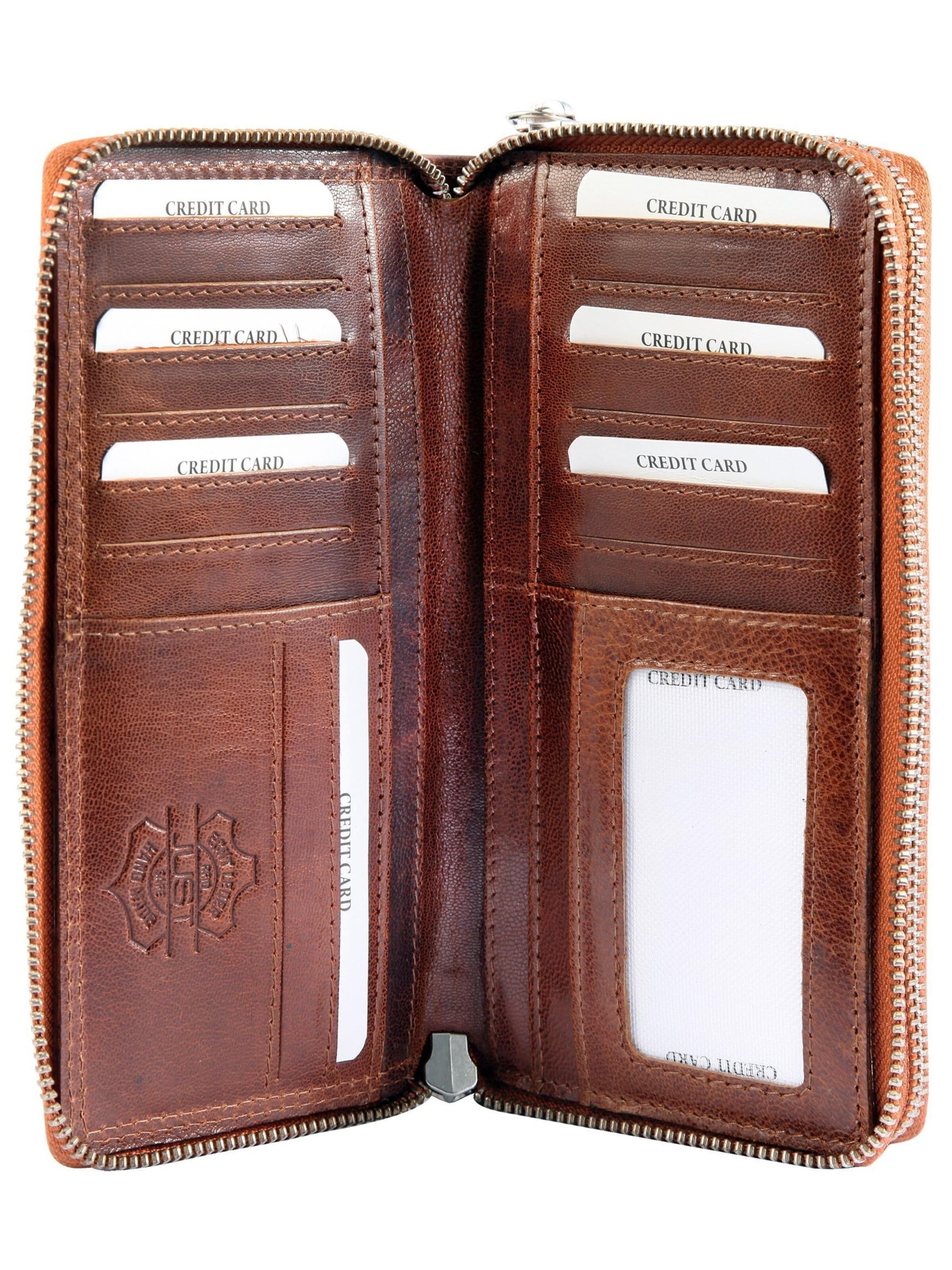 JUST Wallet 'RFID-Schutz' in Brown