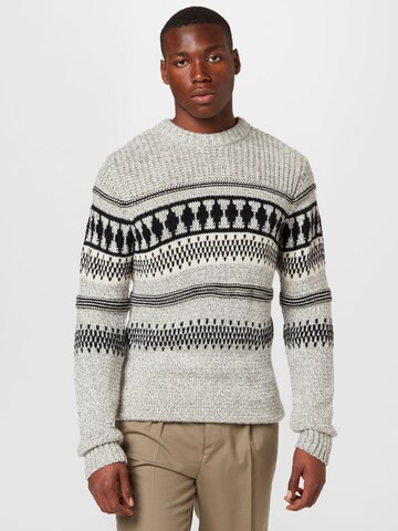 Pull-over 'OHIKE' JACK & JONES en gris : devant