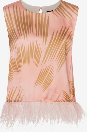 Ana Alcazar Blusentop 'Droli' in mokka / rosa, Produktansicht