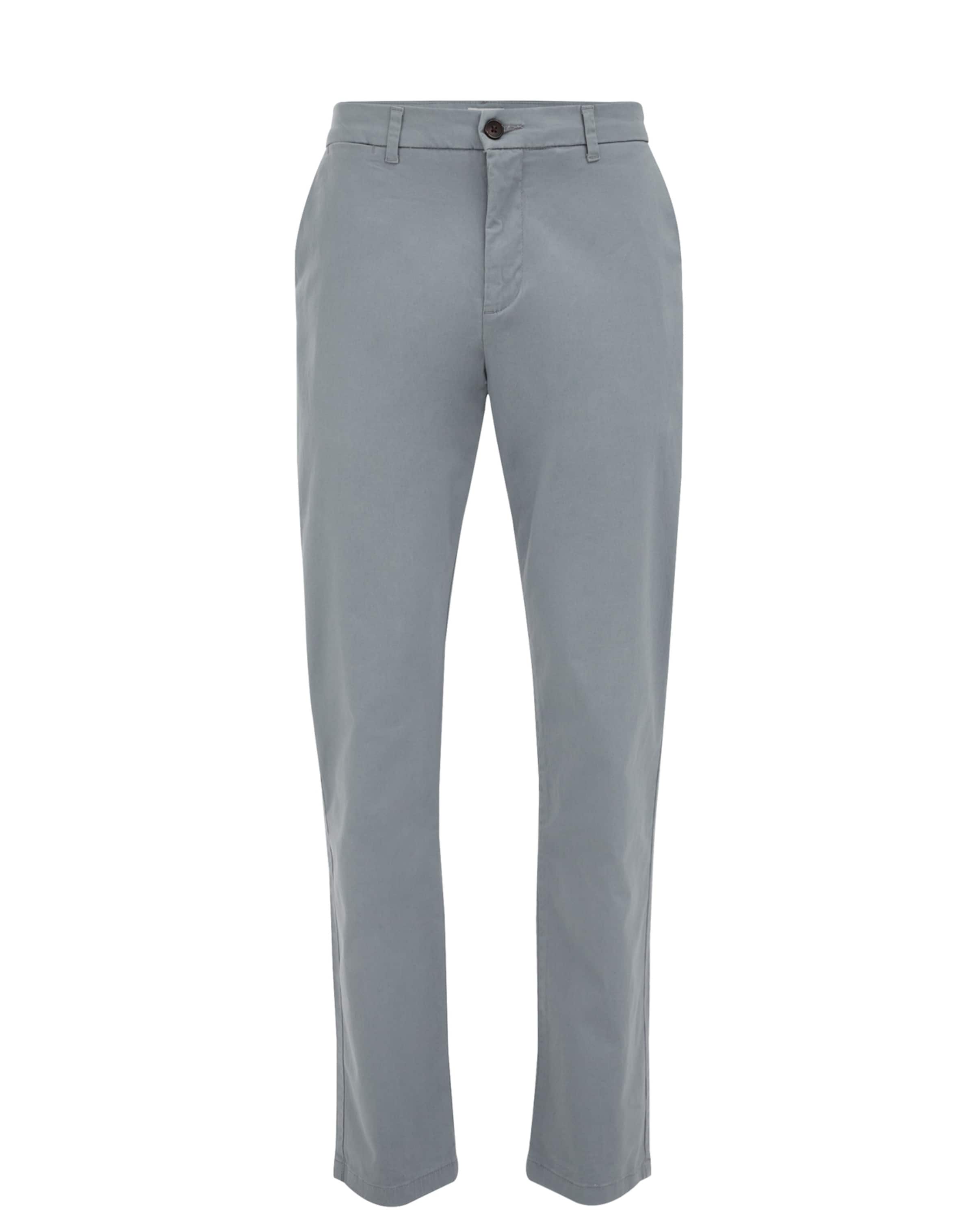 WE Fashion - Slimfit Calças chino em azul: frente