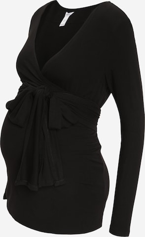 Lindex Maternity - Camiseta 'Moa' en negro: frente