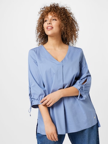 Tom Tailor Women + Blouse in Blue: front