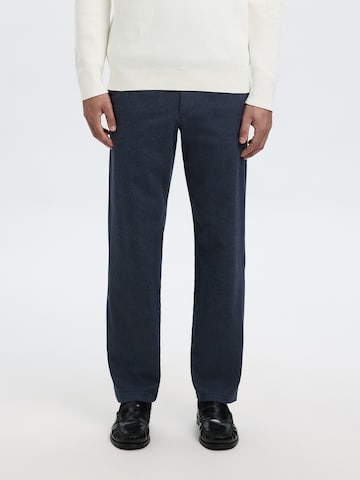 SELECTED - regular Pantalón 'SLH196-MILES' en azul: frente