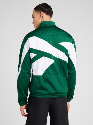 Reebok Sportsweatjacke 'VECTOR' in Grün