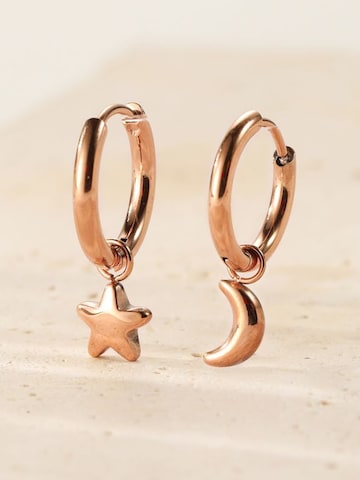 Hey Happiness - Pendientes 'Lunar Glow' en oro