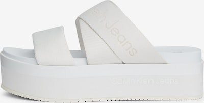 Calvin Klein Jeans Pantoletter i kremfarget / hvit, Produktvisning