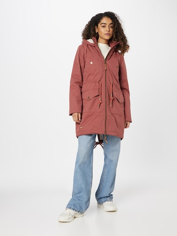 Ragwear Between-Seasons Parka 'CRESCEND' in Red: front