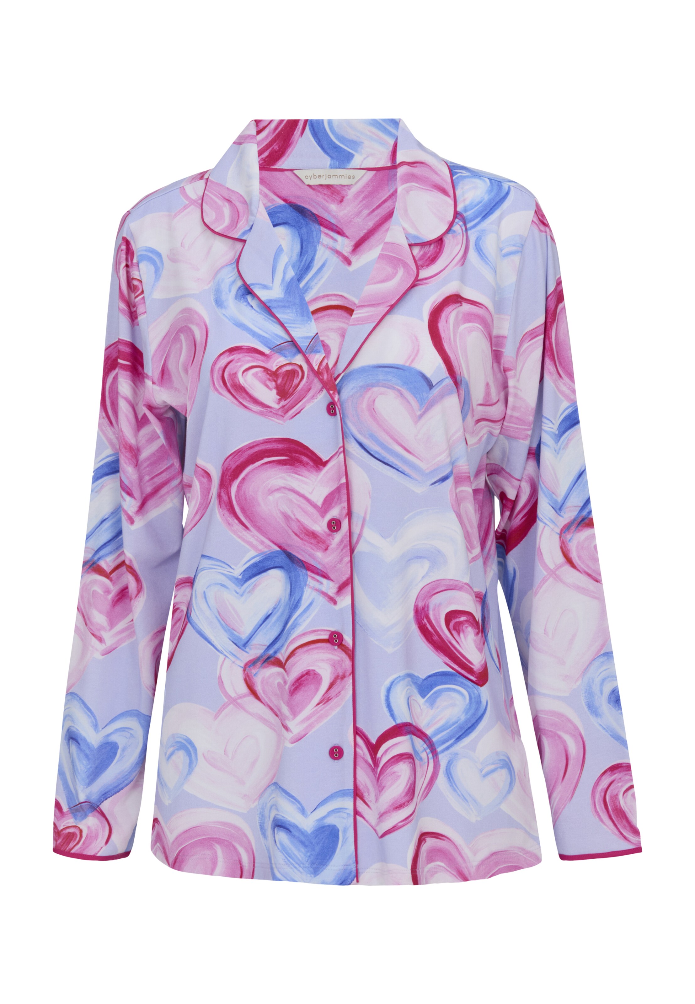 Cyberjammies Pyjamahemd 'Chloe' in Pink: Vorderseite