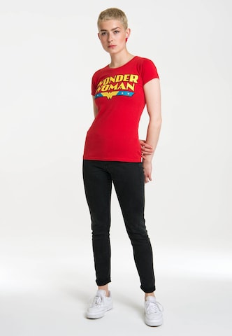 LOGOSHIRT Shirt 'Wonder Woman' in Red