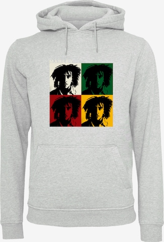 F4NT4STIC Sweatshirt 'Bob Marley' in Grijs: voorkant