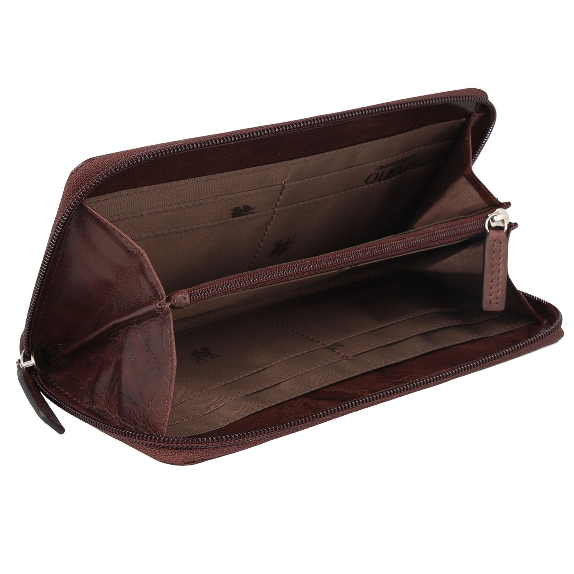 mano Portemonnee 'Donna Aurona' in Bruin