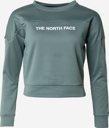 THE NORTH FACE - Sweatshirt de desporto em verde: frente