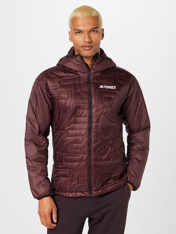 ADIDAS TERREX Outdoorjacke 'Xperior Varilite' in Braun: predná strana