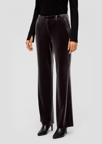 s.Oliver BLACK LABEL Wide Leg Hose in Schwarz