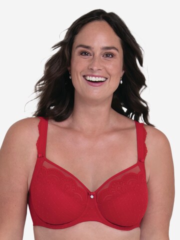 ROSA FAIA Classic Bra in Red