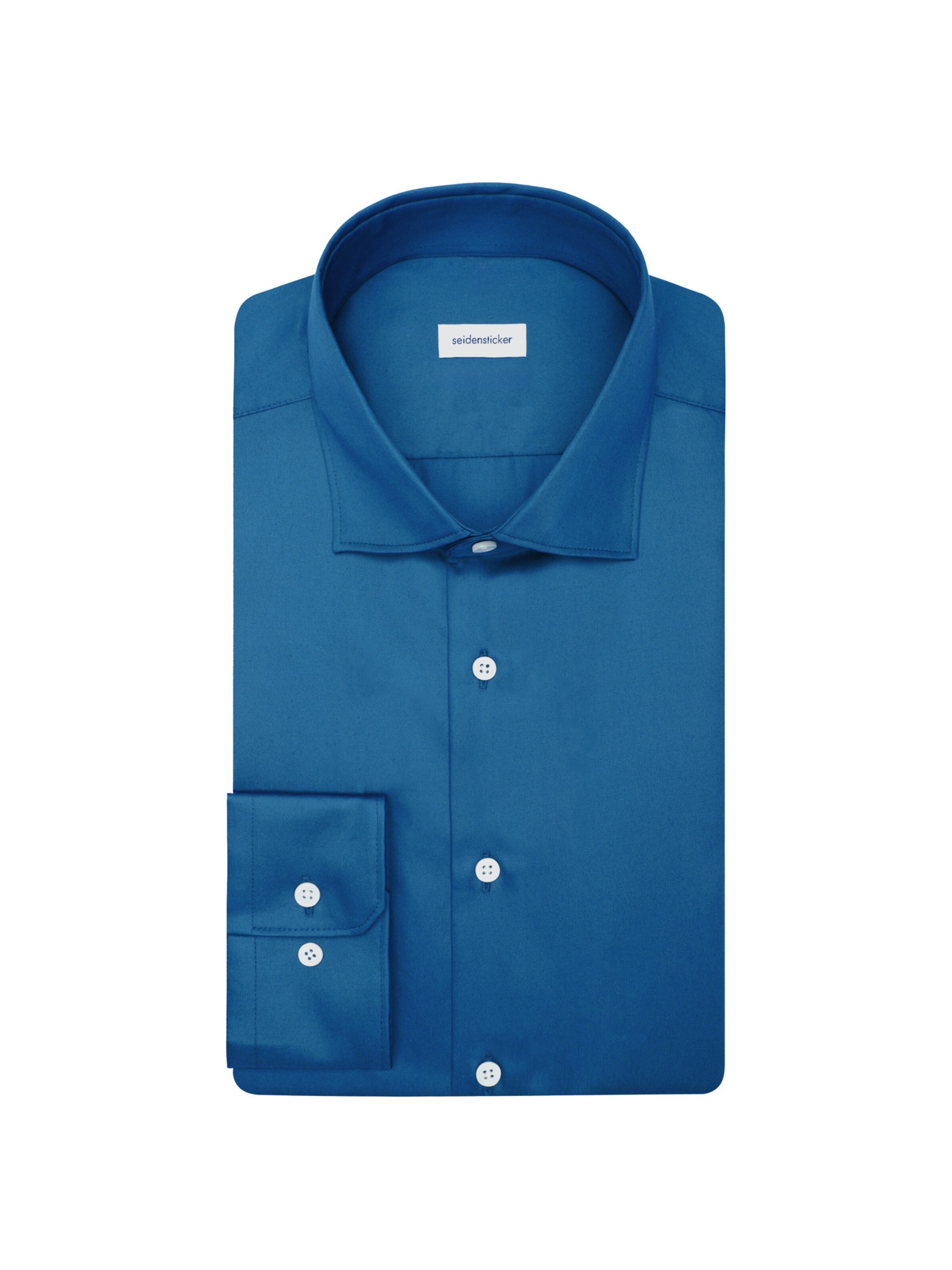 Coupe regular Chemise business 'Schwarze Rose' SEIDENSTICKER en bleu