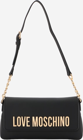 Geantă de umăr de la Love Moschino pe negru: față