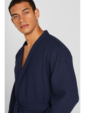 ESPRIT Short Bathrobe in Blue