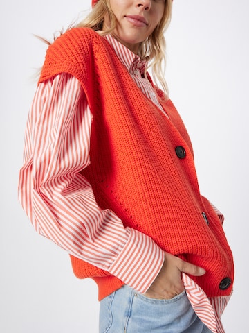 TOM TAILOR Knit Cardigan in Red