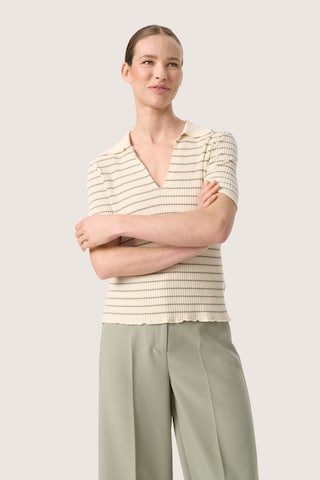 SOAKED IN LUXURY Shirt 'Lidya' in Beige