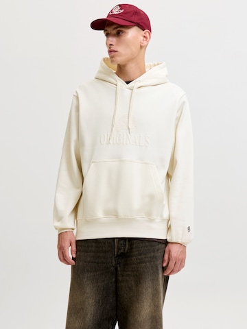 balts JACK & JONES Sportisks džemperis 'JORFREDERIKSBERG': no priekšpuses