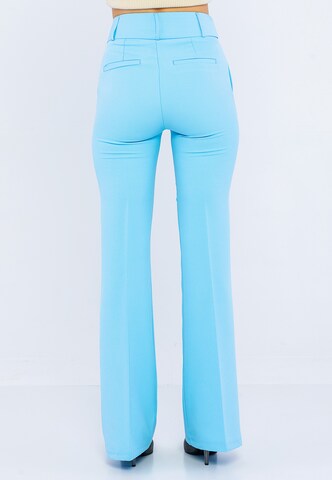 Flared Pantaloni con pieghe 'Raffaela' di Giorgio di Mare in blu