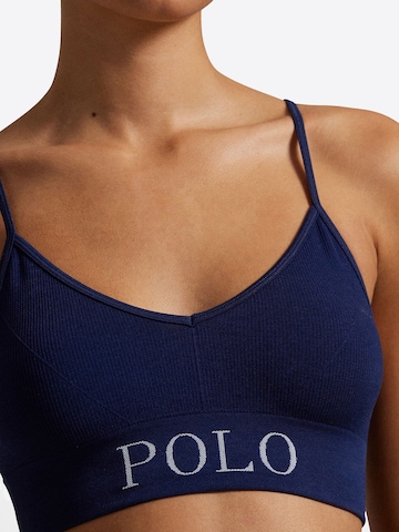 Polo Ralph Lauren Bustier BH ' Ribbed Seamless ' in Blauw