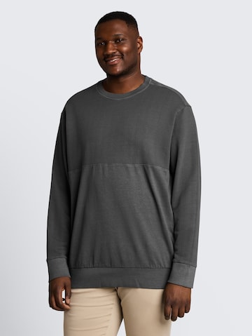 TOM TAILOR Men + Sweatshirt in Grijs: voorkant