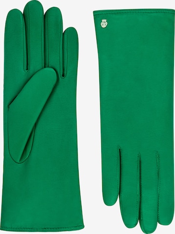 Roeckl Full Finger Gloves 'PRAG' in Green: front