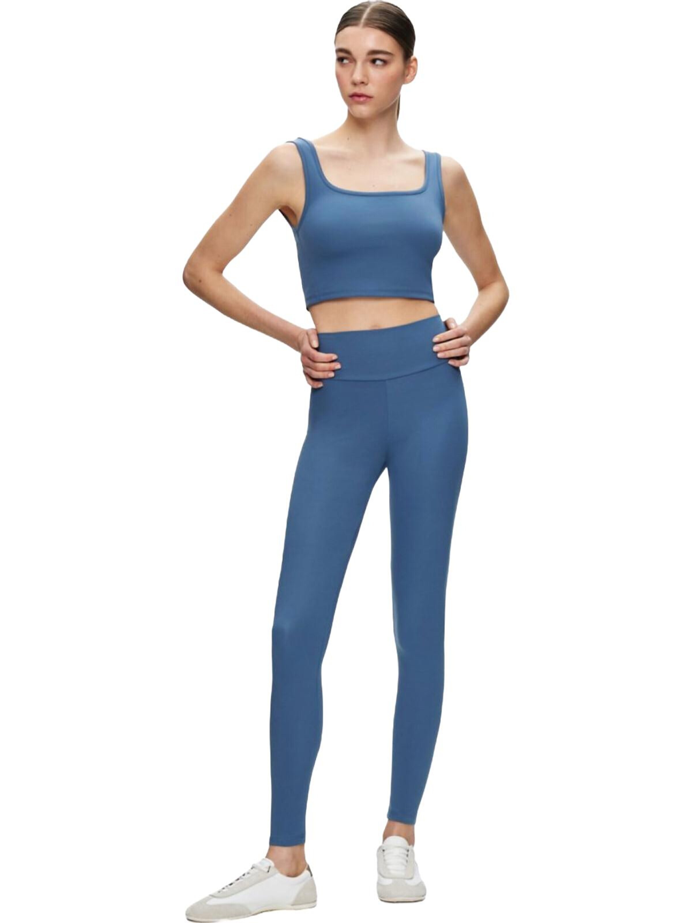 Haut 'Strappy Tank Top' LTB Jeans en bleu : devant
