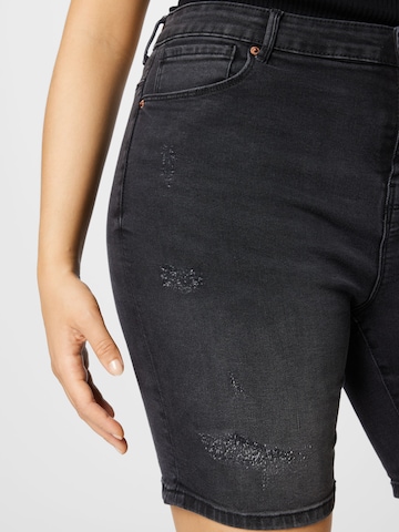 ONLY Carmakoma Slimfit Jeans 'LAOLA' in Schwarz