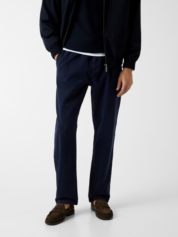 GUESS Regular Chino Pants 'Twill' in Blue: front