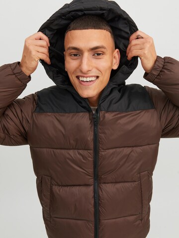 JACK & JONES Between-season jacket 'TOBY' in Brown