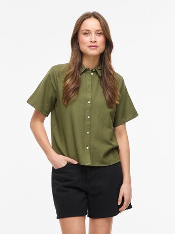 VILA Blouse 'VIPRISILLA' in Groen: voorkant