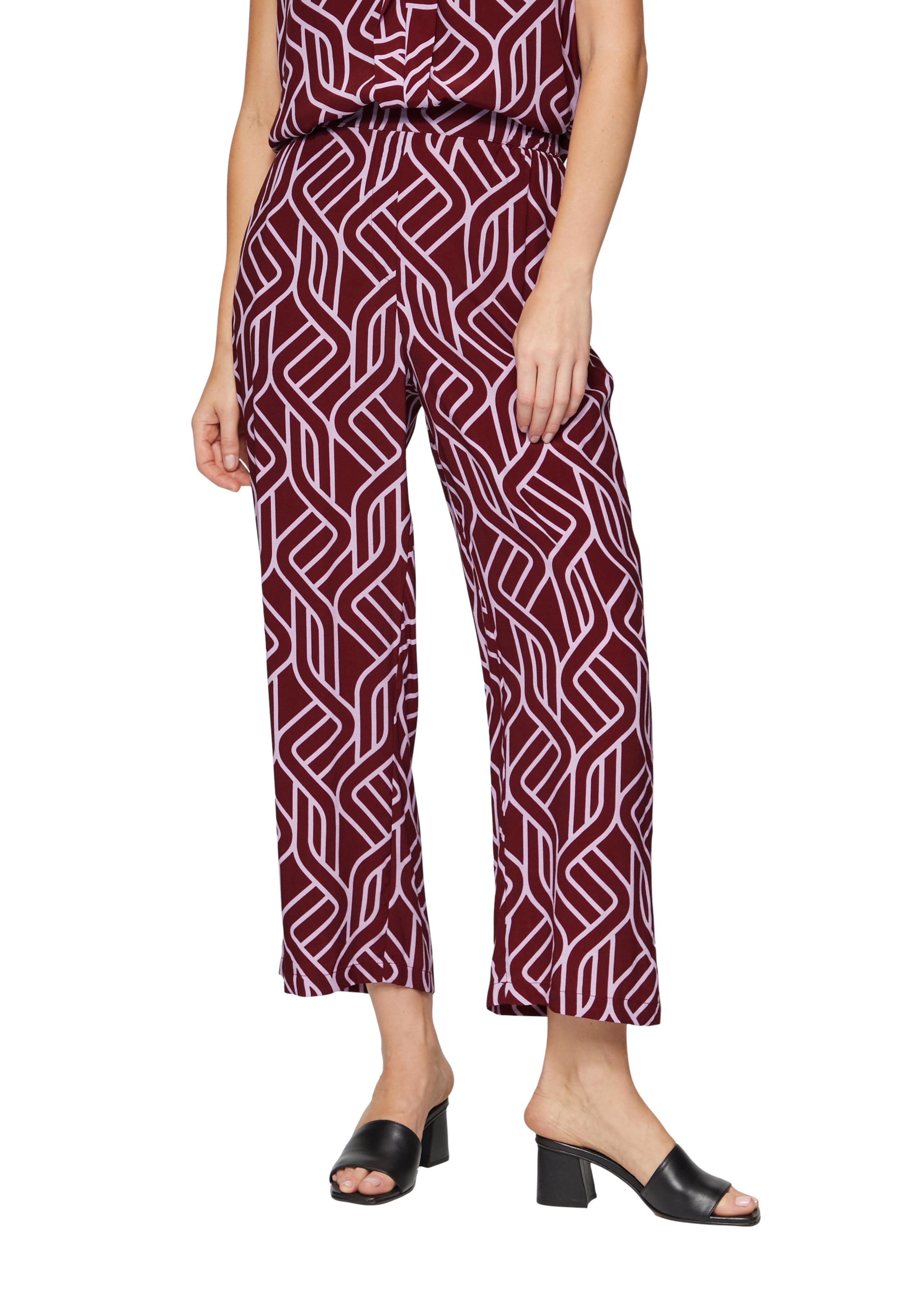 s.Oliver BLACK LABEL Wide leg Pants in Red: front