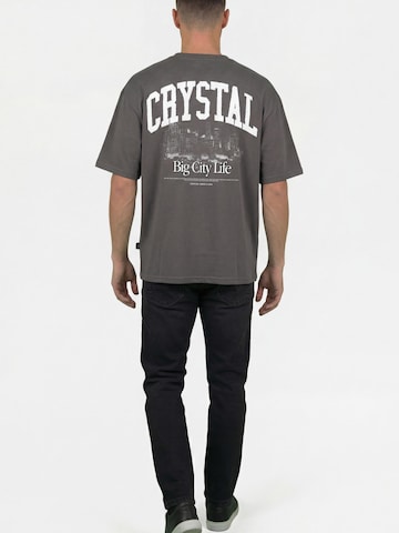 Crystal Paris Shirt 'Big City'‌‌‌‌‌‌‌ in Grau