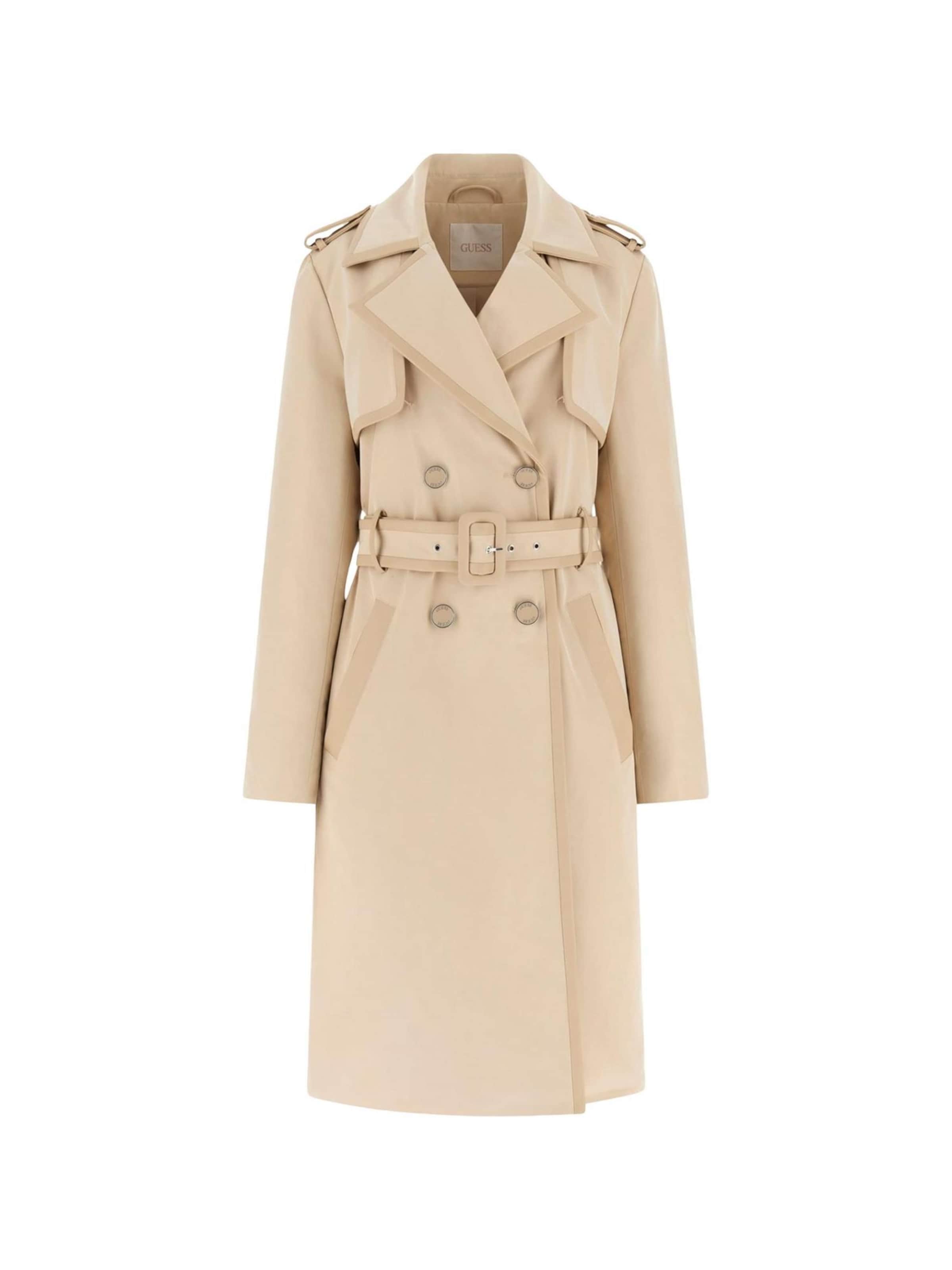GUESS Between-seasons coat 'JENNY PU DETAILS W5RL14 WGWD2' in XS in Light beige, Item view
