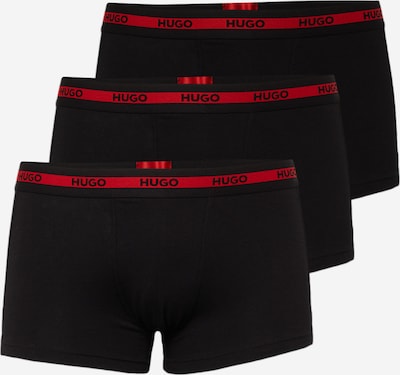 Boxeri HUGO pe roșu / negru, Vizualizare produs