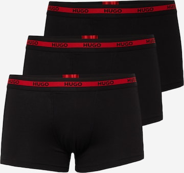 HUGO Red - Boxers em preto: frente