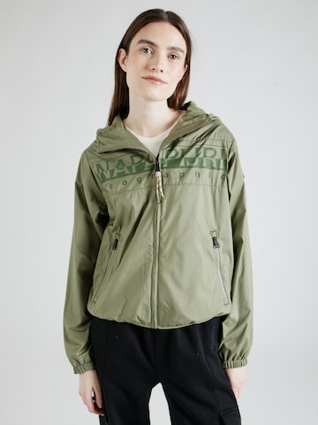 NAPAPIJRI Демисезонная куртка 'A-RAYMI' в Зеленый: спереди